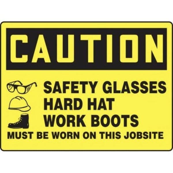 Accuform BIGSIGNS OSHA CAUTION Safety Sign MPPG663VA MPPG663VA - main